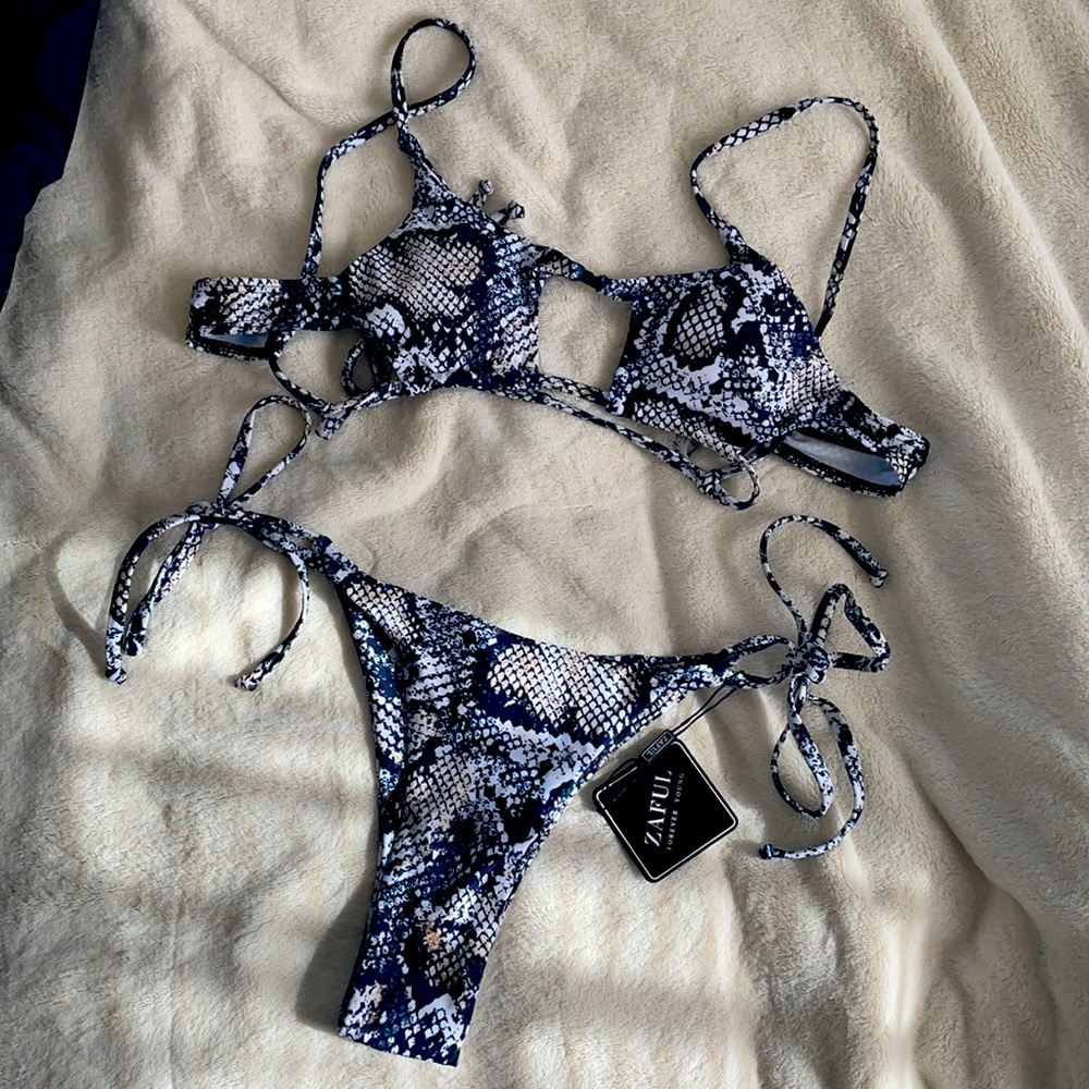 Snake Skin Bikini Swimsuit